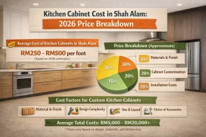Kitchen Cabinet Cost in Shah Alam: 2026 Price Breakdown