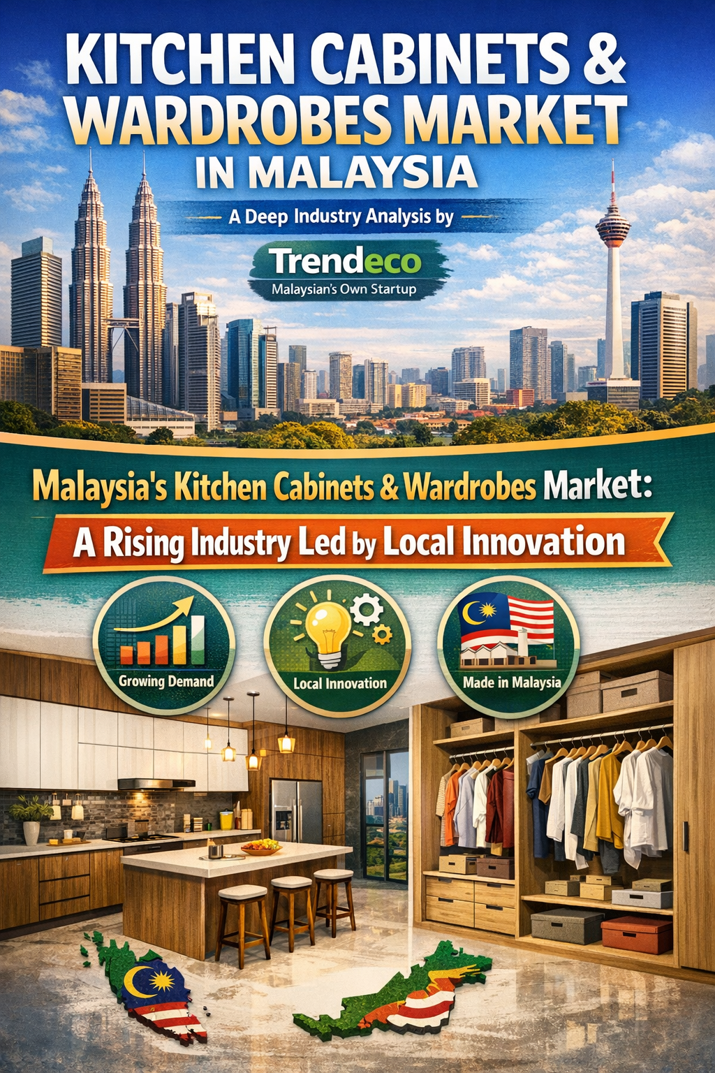 Kitchen Cabinets & Wardrobes Market in Malaysia-trendeco