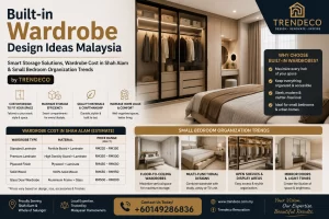 Built-in Wardrobe Design Ideas Malaysia: Smart Storage Solutions, Wardrobe Cost in Shah Alam & Small Bedroom Organization Trends